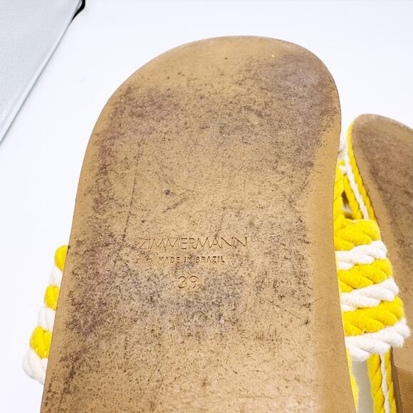 Zimmermann Yellow Rope Slides - Picture 13 of 14